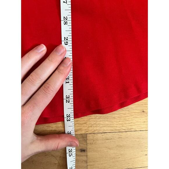 Love...Ady Nordstrom Women's XS Dress Red Scalloped V-Neck Fit & Flare Mini - Picture 6 of 11